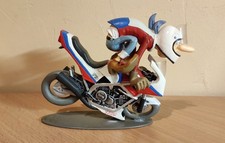 Figurine moto en résine Joe