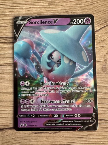 Carte pokémon sorcilence - carte, v