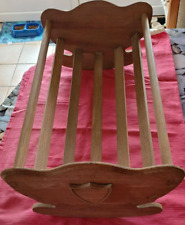 OLD BEAUTIFUL LARGE WOODEN BABY CRIB OR SCALE DOLL??