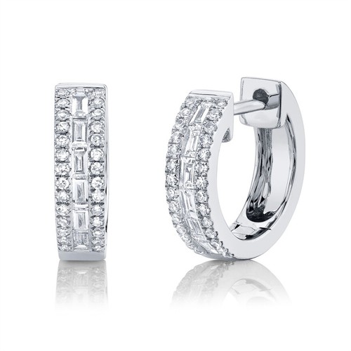 Diamants baguette huggies - baguette,