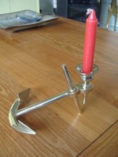 ANCIEN BOUGEOIR FORME ANCRE