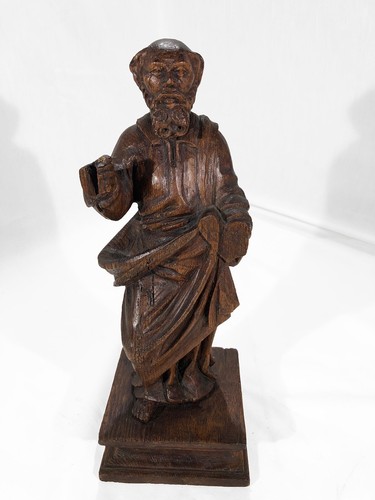 Statue bois saint - saint, religieux