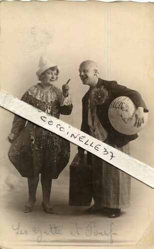 Carte photo artiste cirque - carte,
