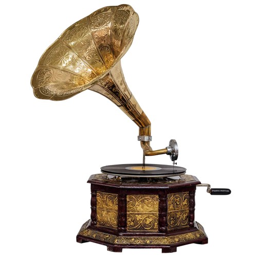 Gramophone avec pavillon - , pour