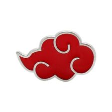 Naruto Pin&#039;s Akatsuki Logo Métal Emaillé Symbole Nuage Rouge Badge Manga Anime