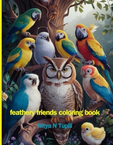 Livre coloriage feathered - livre, de