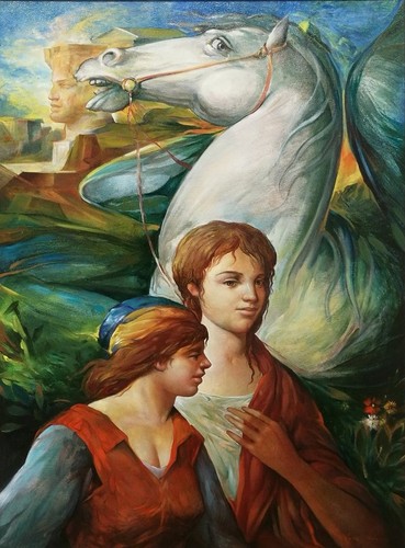 Huile sur toile 70x100 - ,