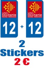 2-STICKERS-PLAQUE-AUTO-IMMATRI