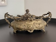 Charming Vintage Art Nouveau Cast Bronze Jardiniere, France, Pre 1940