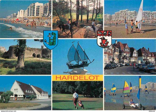 Carte postale hardelot - 62,