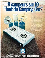 1970 ADVERTISING ADVERTISEMENT 0105 CAMPING - GAS stove camping casters