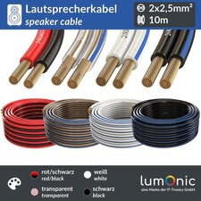 10m Câbles de haut-parleurs