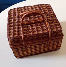 Malette En Osier / Panier À