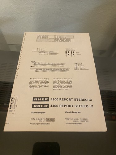 Uher 4200 4400 - , stereo