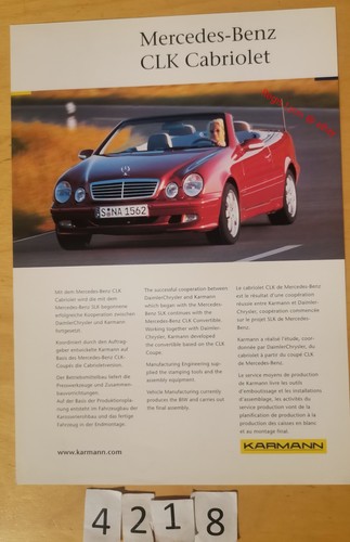 Karmann mercedes clk - karmann, cabriolet