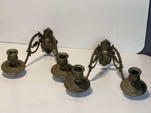 Bougeoirs ancien bronze - ancien,