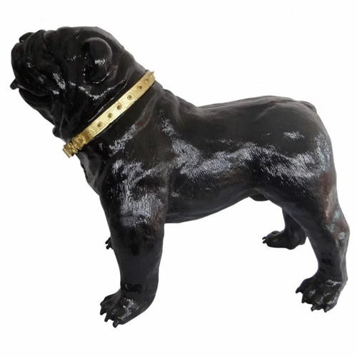 Statue résine chien - statue, en