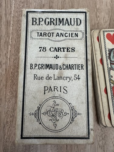 Ancien tarot grimaud rare - tarot,
