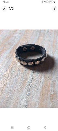 Cockring cuir noir avec - en,