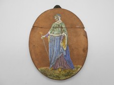 SUPERBE PLAQUE EN TERRE CUITE