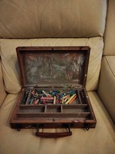 Antique wooden painter's suitcase