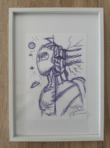 Cadre dessin goldorak - dessin, &