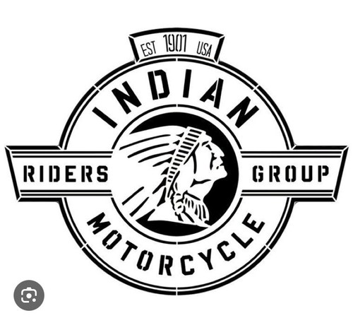 Sticker indian moto taille h - taille,