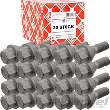 20x Febi Vis de Roue Acier