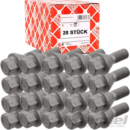 20x febi vis roue - 20x, acier