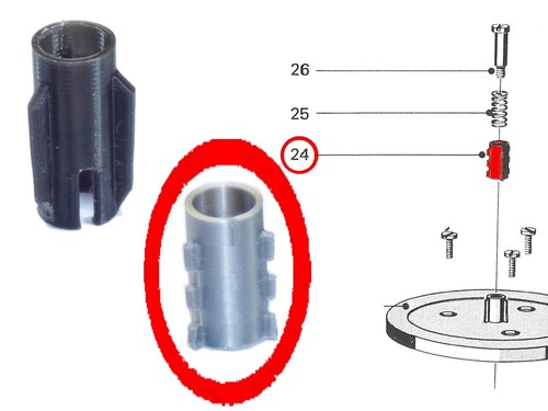 Trident maintien bobine - de,