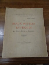 Les beaux meubles rustiques du vieux pays de Rennes Jambon 1927 Illustré