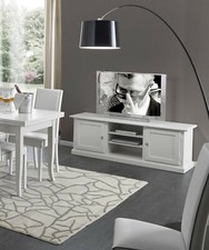 PORTE TV MOBILE LAQUÉ BLANC