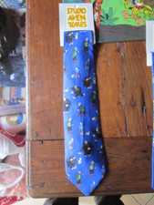 Cravate Tintin 100% soie Studio Aventures Herge - Neuf L'LE NOIRE