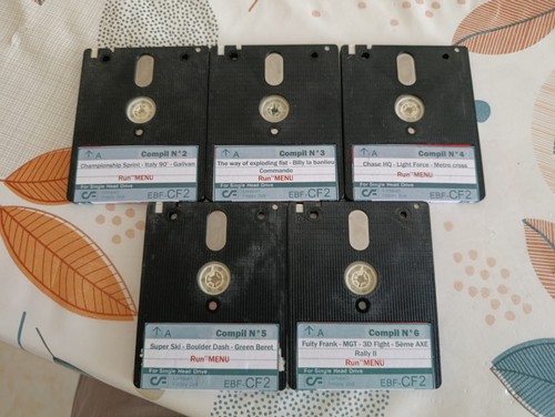 Lot disquettes de jeux - lot,