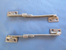 2 compas d'abattant malle secrétaire bureau ancien fer longueur déployé 19 cm