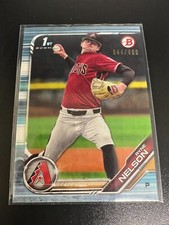 2019 Bowman Draft Ryne Nelson BD-147 Sky Blue Paper Parallel #d /499 +(11) Paper