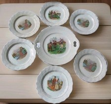 Service à Dessert Moulin Des Loups - 6 assiettes et 1 plat