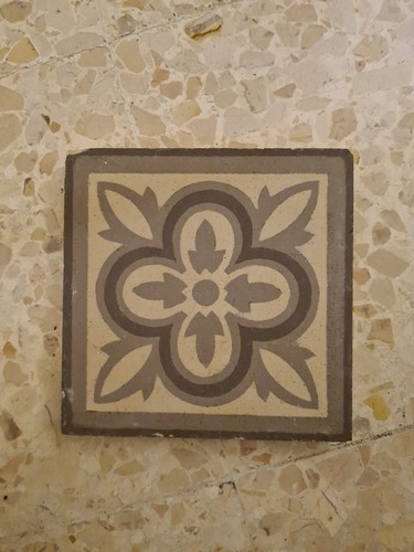 Carreau ciment ancien - carreau, de