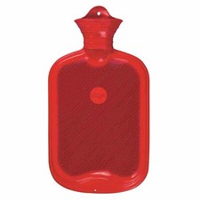 Bouillotte 2 Litre Rouge Coussins Chauffants Cou Epaule Caoutchouc Naturel
