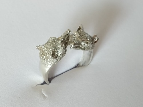 Ancienne bague argent massif - bague,
