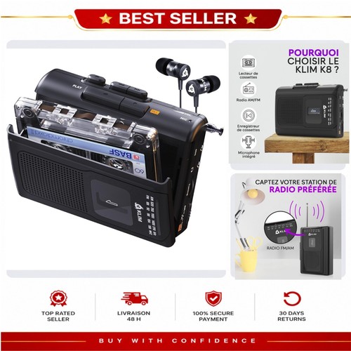 Lecteur cassette klim - cassette,