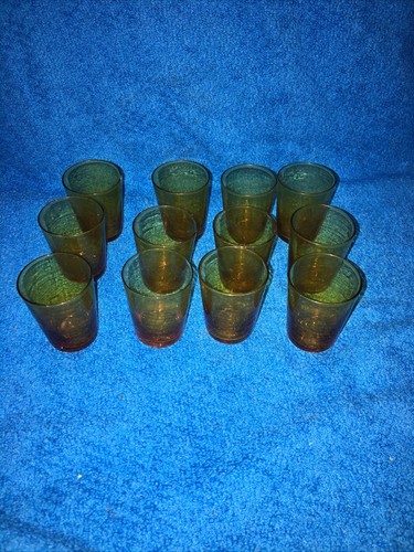 Verres goutte ambré - 12,