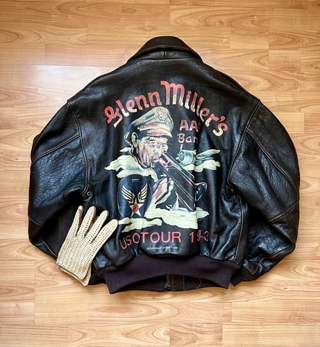 Veste cuir avirex glenn - veste,
