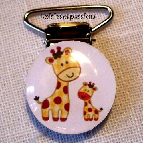 Clip pince tétine - pince, cabochon