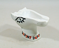 VIDE-POCHE, cendrier publicitaire, porcelaine, signé Jean Effel, cheval bidet