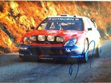 photo signée Francois Duval Citroen Monte-Carlo WRC Loeb rallye 2005