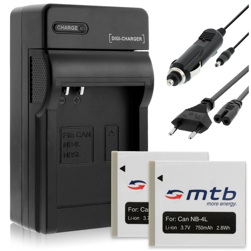 Batteries chargeur - 2x,
