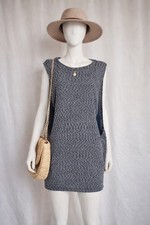 Robe Paolo Casali bleu chiné