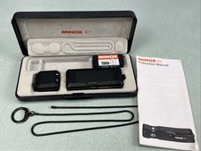 Vintage Minox EC Subminiature Camera with Case Strap And Flash attachment