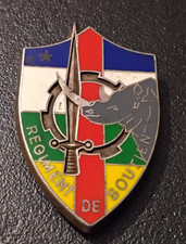 Insigne Armée Militaire Régiment de Soutien Rare Signé Fraisse (C10)